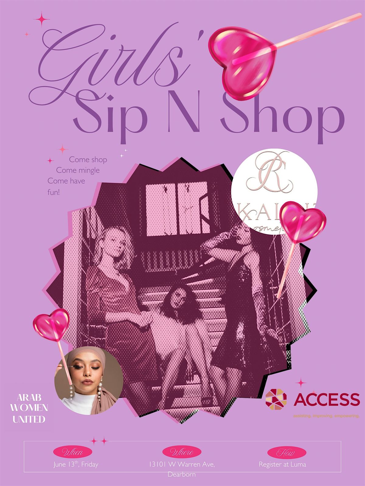 Girls Sip N Shop- Beauty, Fashion, & Vibes ✨, 13 June | Event in Dearborn | AllEvents