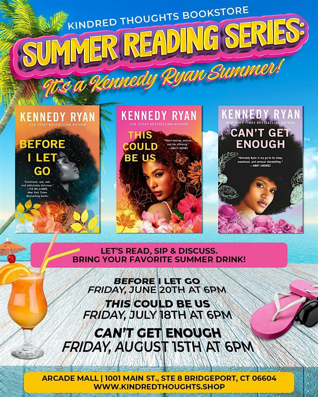 Summer Reading Series: Kennedy Ryan's CAN'T GET ENOUGH, 15 August | Event in Bridgeport | AllEvents