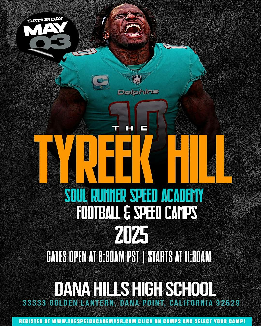 The Tyreek Hill Youth Football and Speed Camp: Dana Point, CA, 3 May | Event in Dana Point | AllEvents