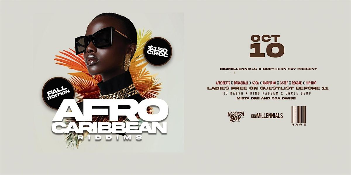Afro-Caribbean Riddims: Fall Edition, 10 October | Event in Waterloo | AllEvents