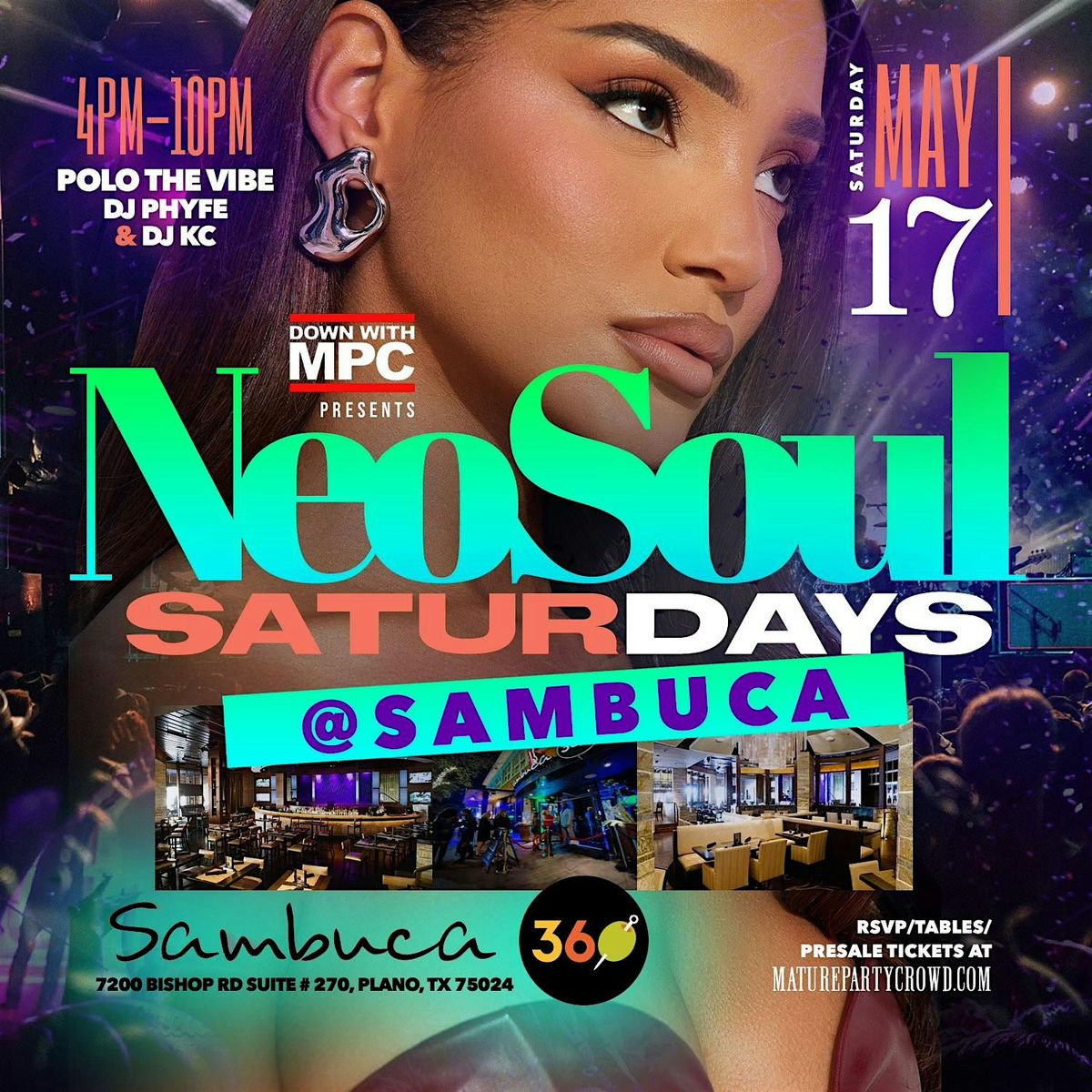 NEO SOUL "SATURDAYS" @ SAMBUCA 360, 17 May | Event in Plano | AllEvents