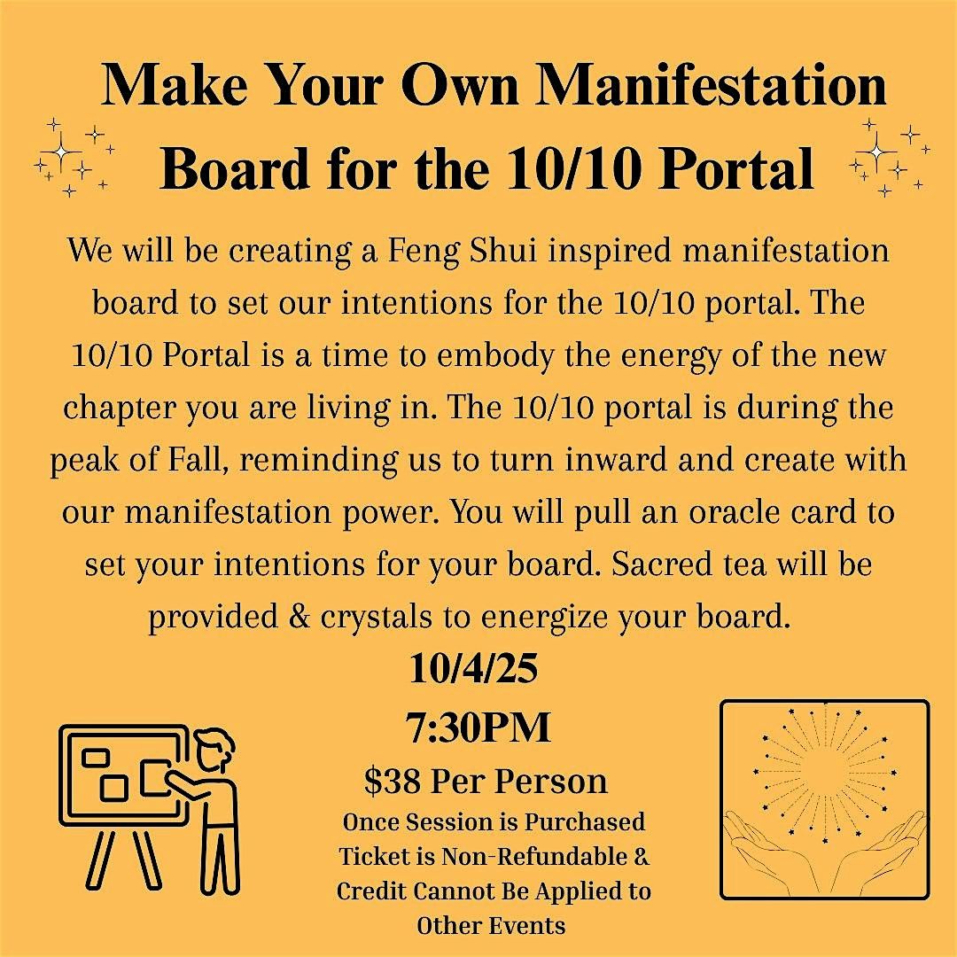 Make Your Own Manifestation Board for the 10/10 Portal, 4 October | Event in Upland | AllEvents