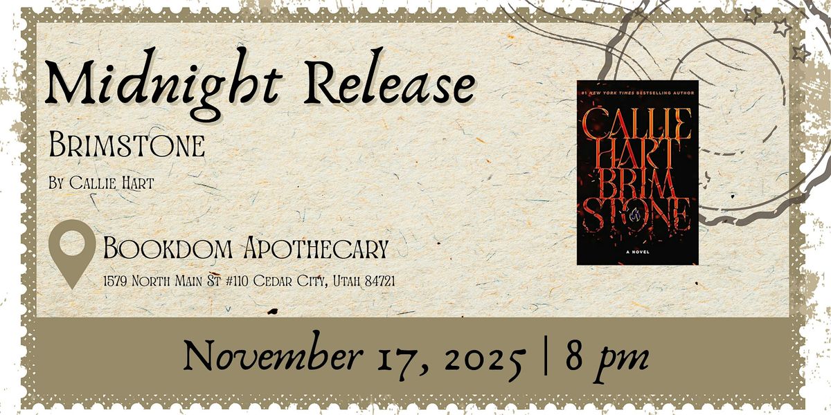 Midnight Release | Brimstone, 17 November | Event in Cedar City | AllEvents