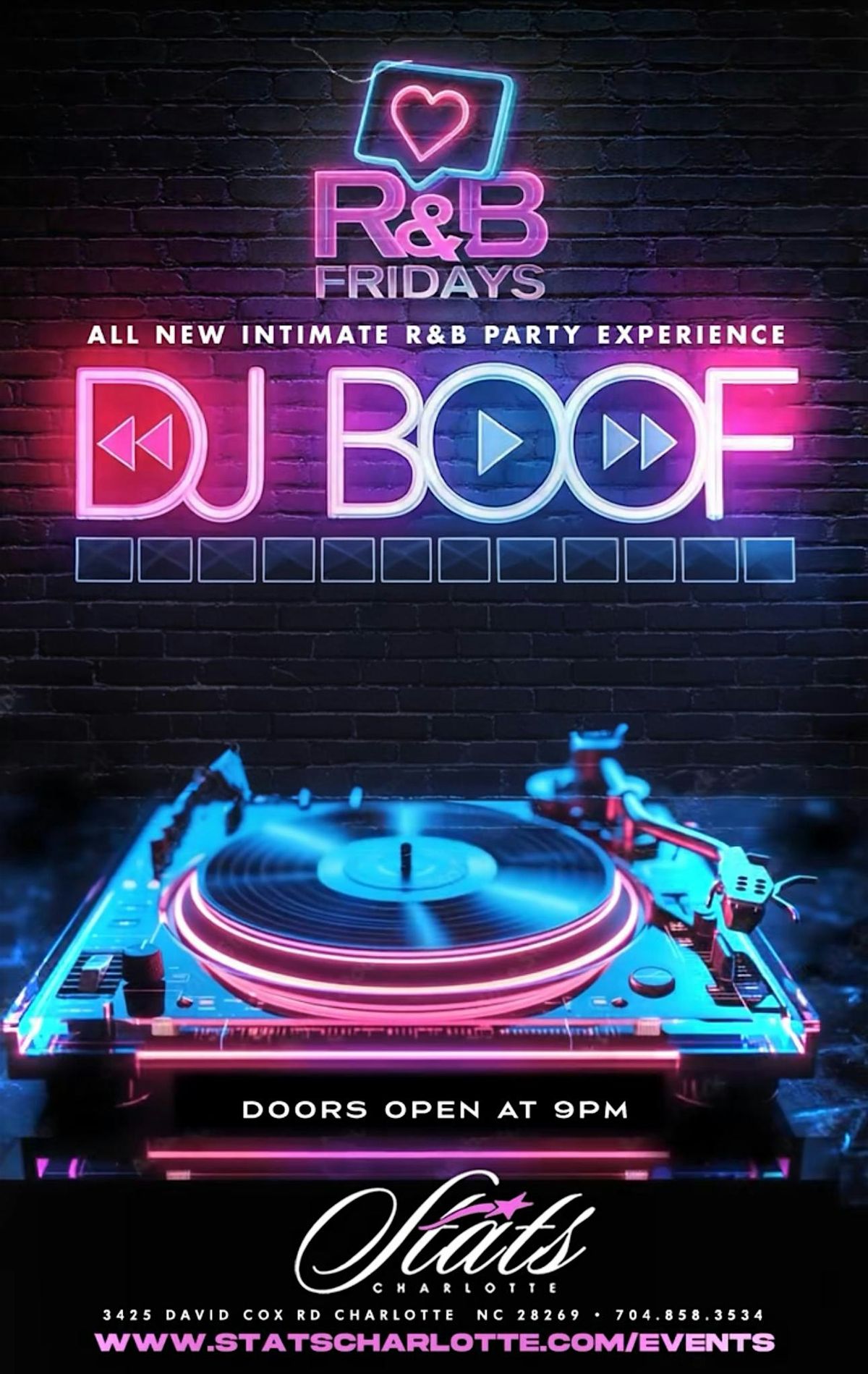 R&B Fridays | DJ BOOF is BACK @ STATS Charlotte, 15 August | Event in Charlotte | AllEvents