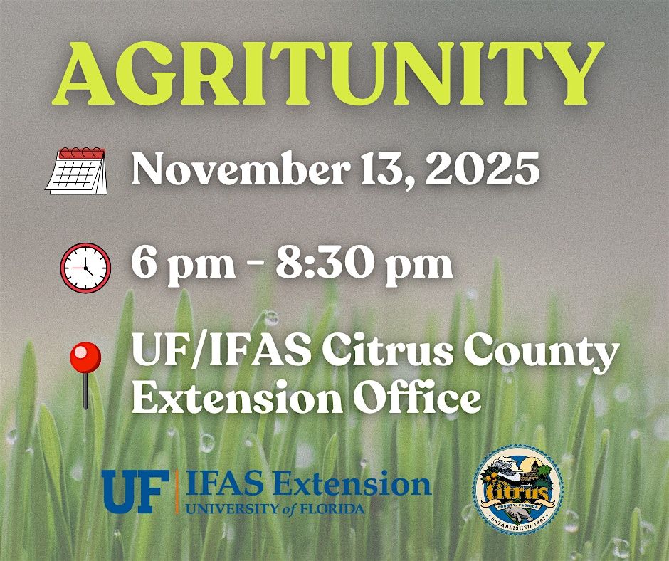 Agritunity, 13 November | Event in Lecanto | AllEvents