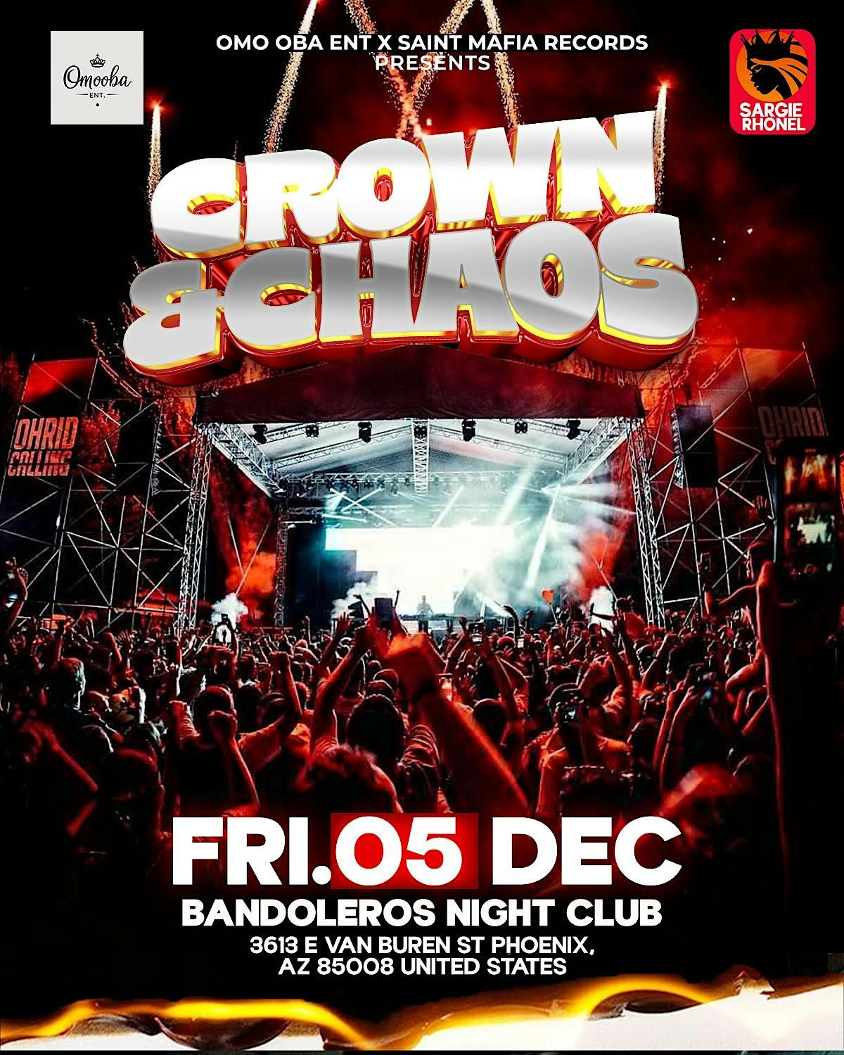 Crown & Chaos, 5 December | Event in Phoenix | AllEvents