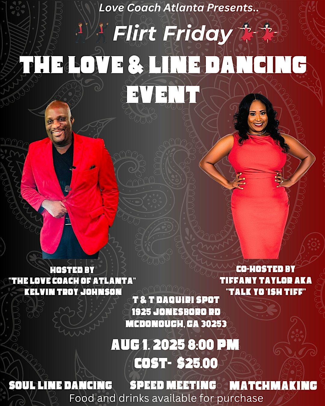 The Love & Line Dancing Flirt Friday Event, 1 August | Event in McDonough | AllEvents