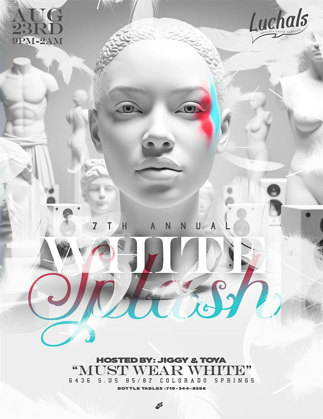 ALL WHITE W/ A SPLASH (ALL WHITE MANDATORY, 23 August | Event in Fountain | AllEvents