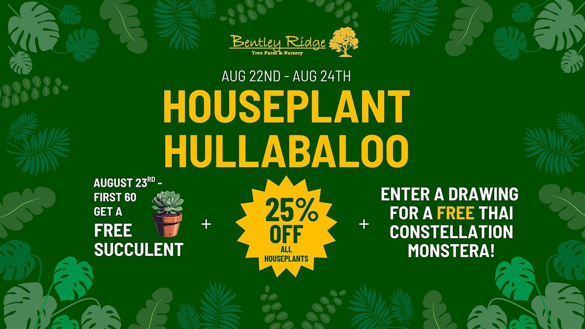 Houseplant Hullabaloo Sale, 22 August | Event in Grimes | AllEvents