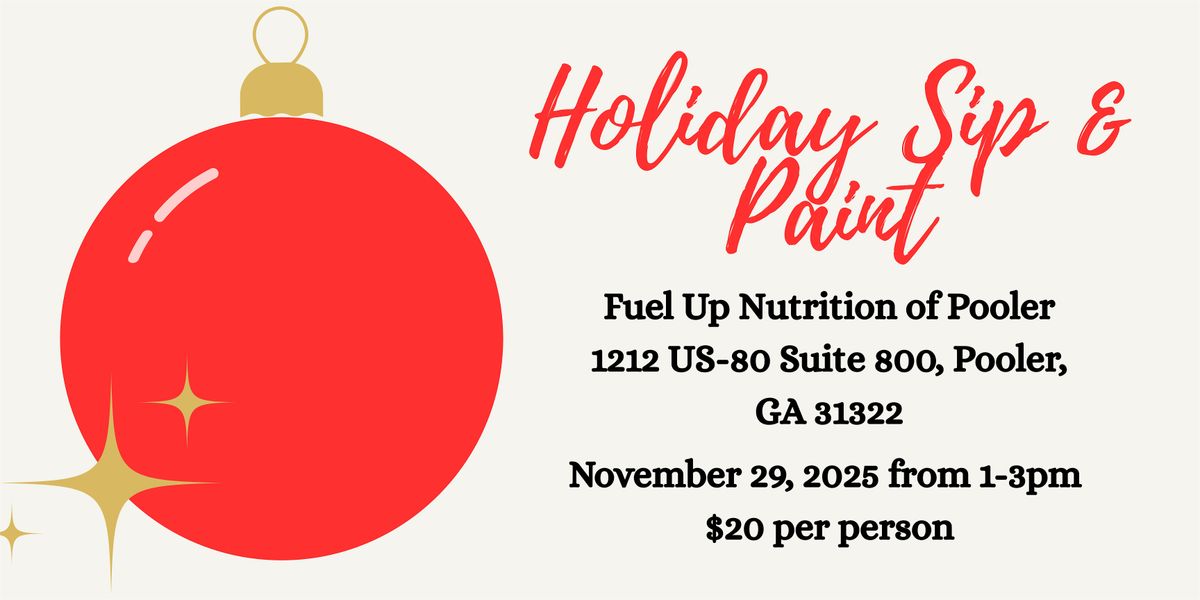 Ornament Glow: Holiday Sip & Paint | Event in Pooler | AllEvents