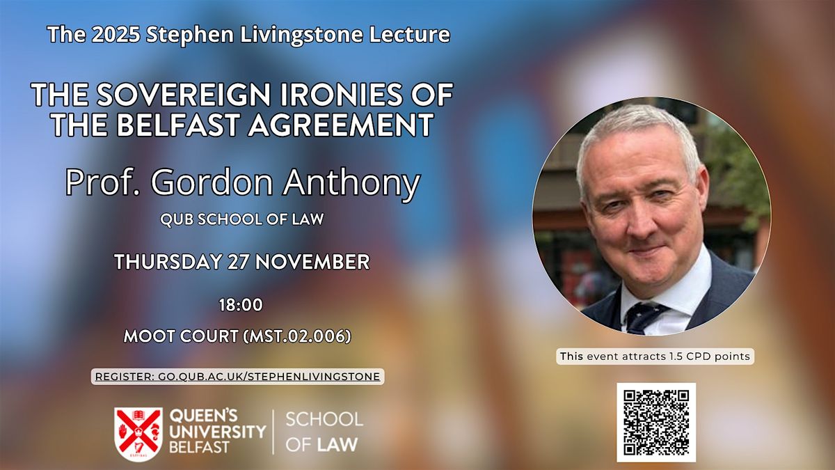 The Stephen Livingstone Lecture 2025, 27 November | Event in Belfast | AllEvents