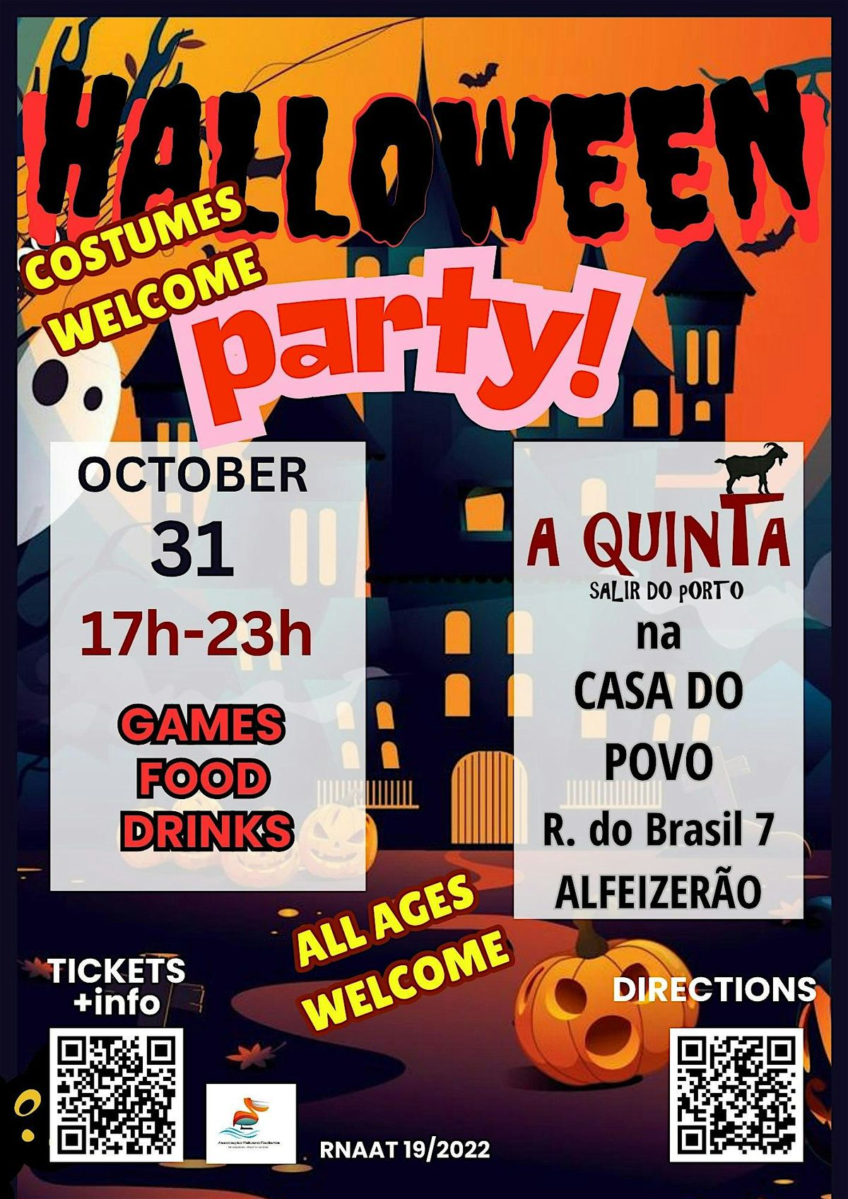 QUINTA'S  HALLOWEEN  at Casa do Povo de Alfeizerão, 31 October | Event in Alfeizerão | AllEvents