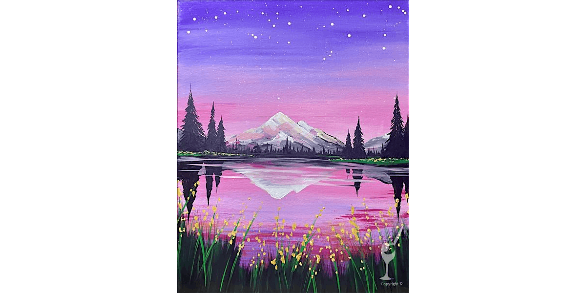 The Scenic Mountain Views at Twilight - Paint and Sip in Denver | Classpop!™, 8 August | Event in Denver