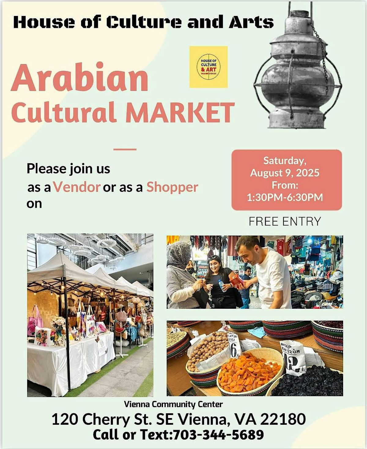 ARABIAN CULTURAL MARKET (FREE ENTRY), 9 August | Event in Vienna | AllEvents