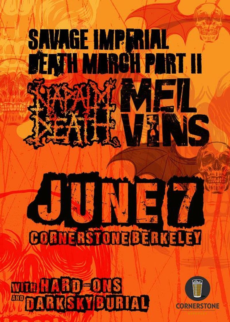 Napalm Death & Melvins, 6 June | Event in Berkeley | AllEvents