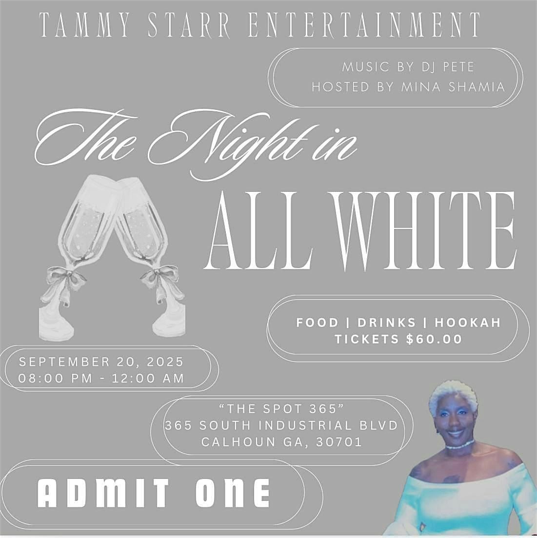 The Night In ALL WHITE, 20 September | Event in Calhoun | AllEvents