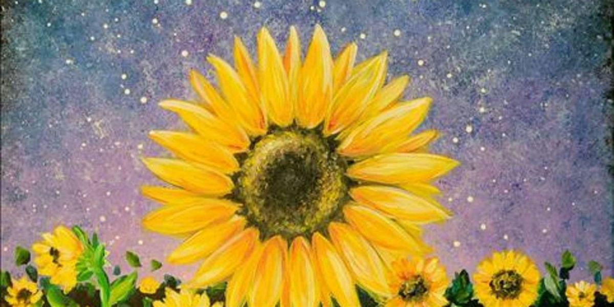 Cosmic Sunflowers - Paint and Sip by Classpop!™, 3 August | Event in Austin | AllEvents