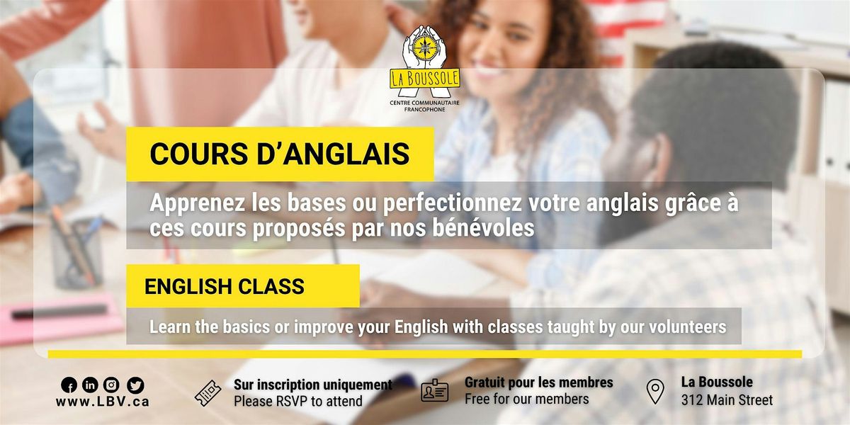 Initiation à l'anglais en présentiel | Event in Vancouver | AllEvents
