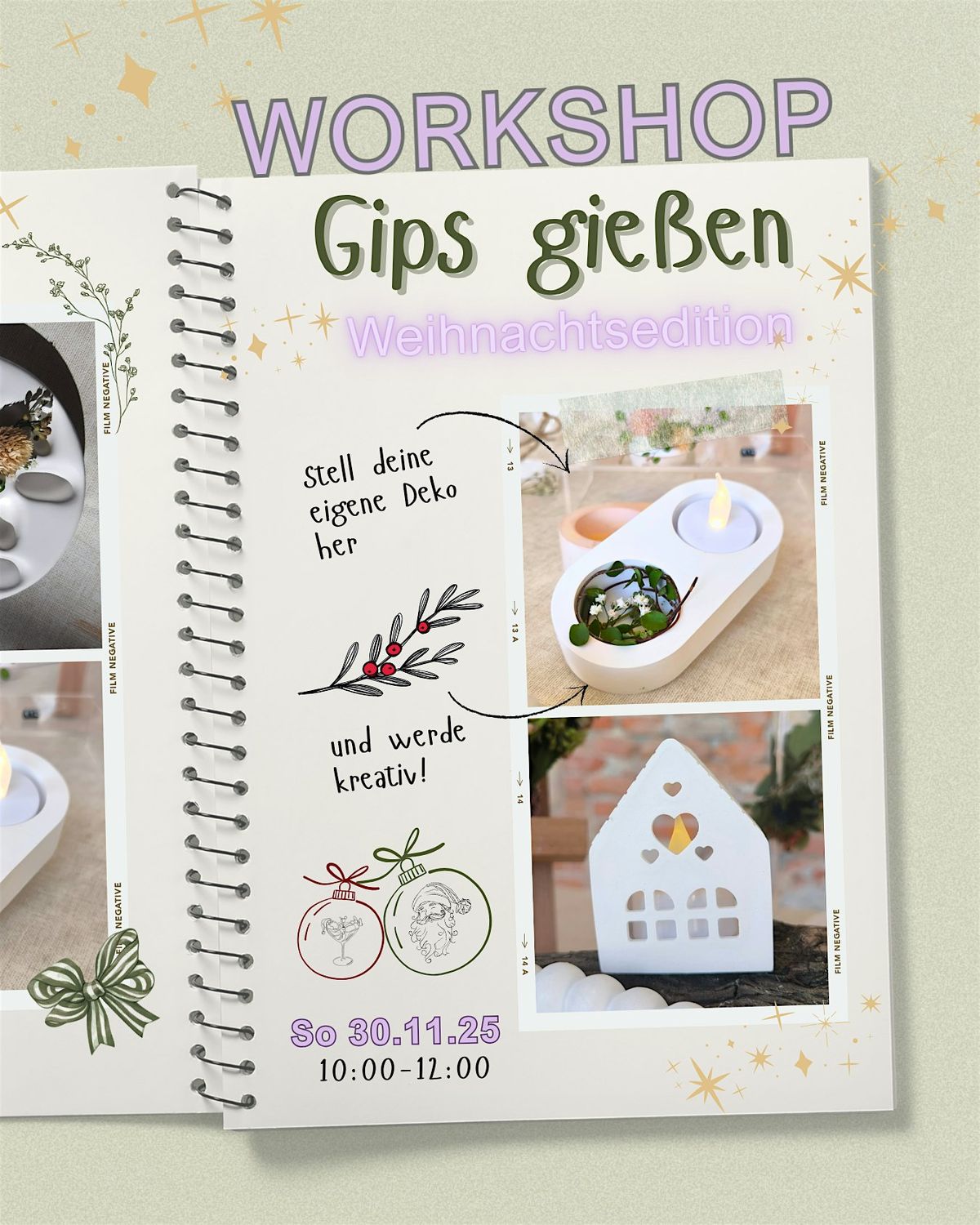 Gips Workshop *Weihnachtsdeko gießen*, 30 November | Event in Dresden | AllEvents