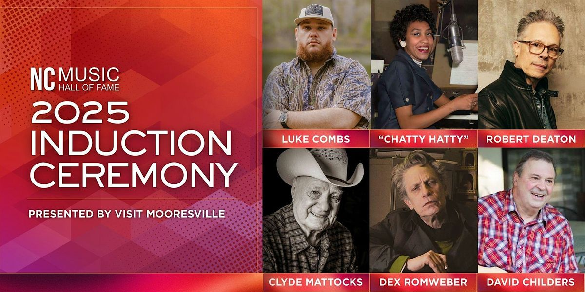 North Carolina Music Hall of Fame 2025 Induction Ceremony, 16 October | Event in Mooresville | AllEvents
