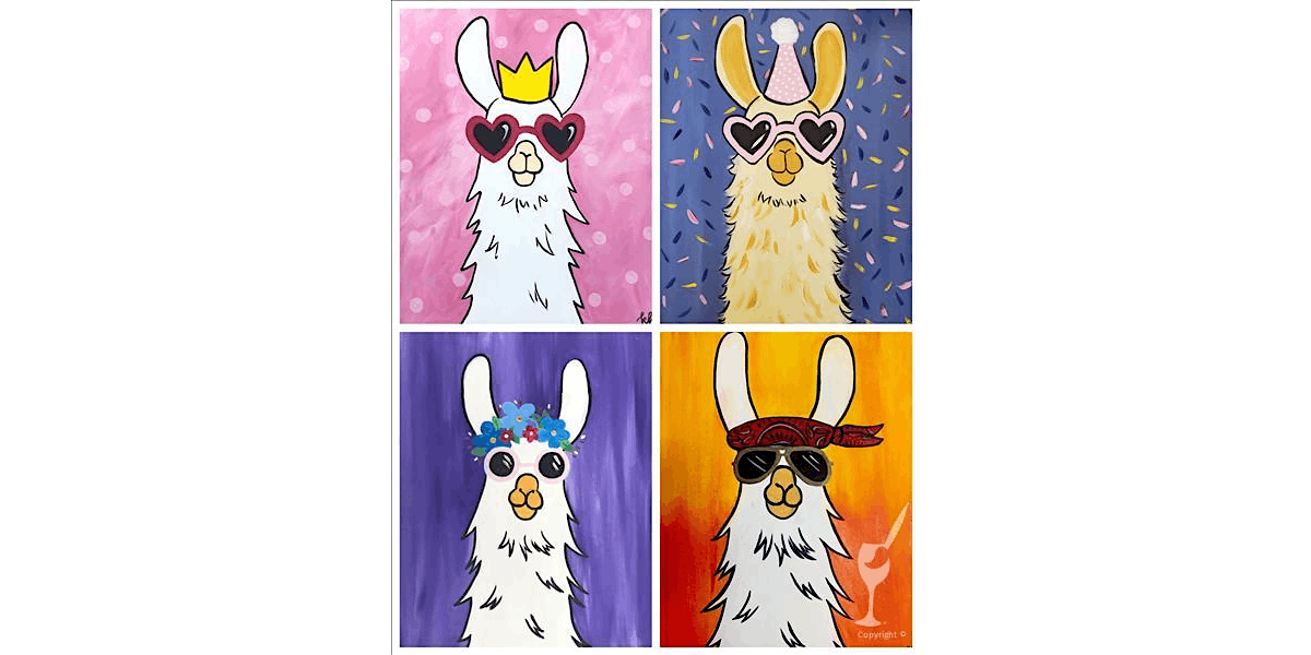 Llama Fun - Paint and Sip in San Antonio | Classpop!™, 24 January | Event in San Antonio | AllEvents