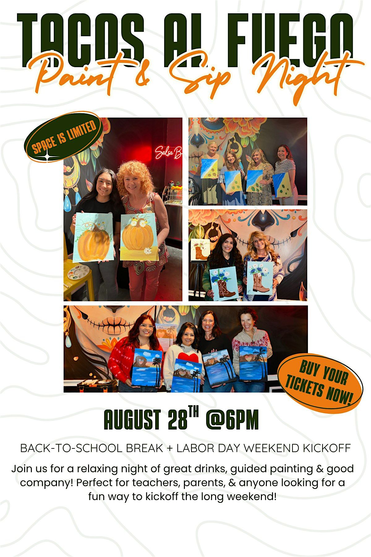 Paint and Sip Night, 28 August | Event in Riverside | AllEvents