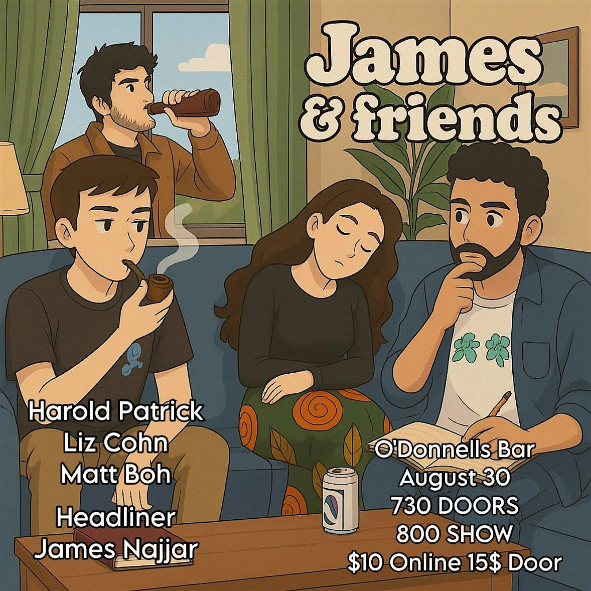 James and Friends, 30 August | Event in Chicago | AllEvents