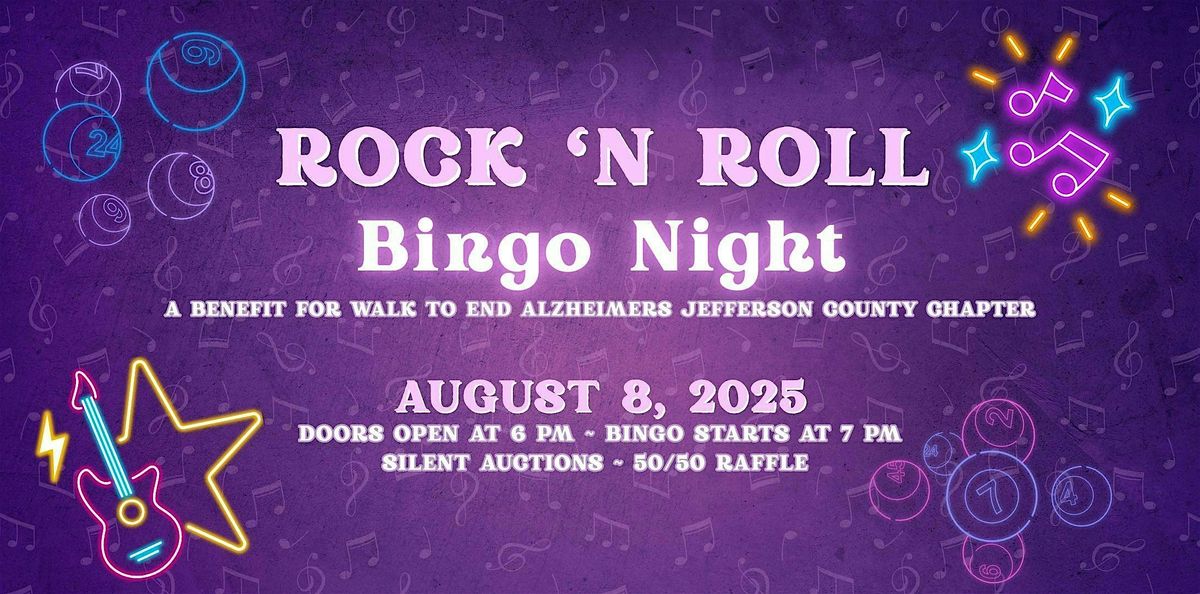 Rock 'n' Roll Bingo Night for Alzheimer's, 8 August | Event in Arnold | AllEvents