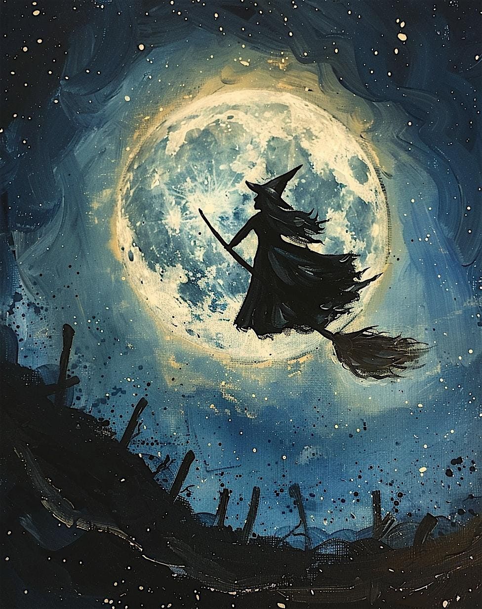 Paint Along - Witch by the Moon, 24 October | Event in Tacoma | AllEvents