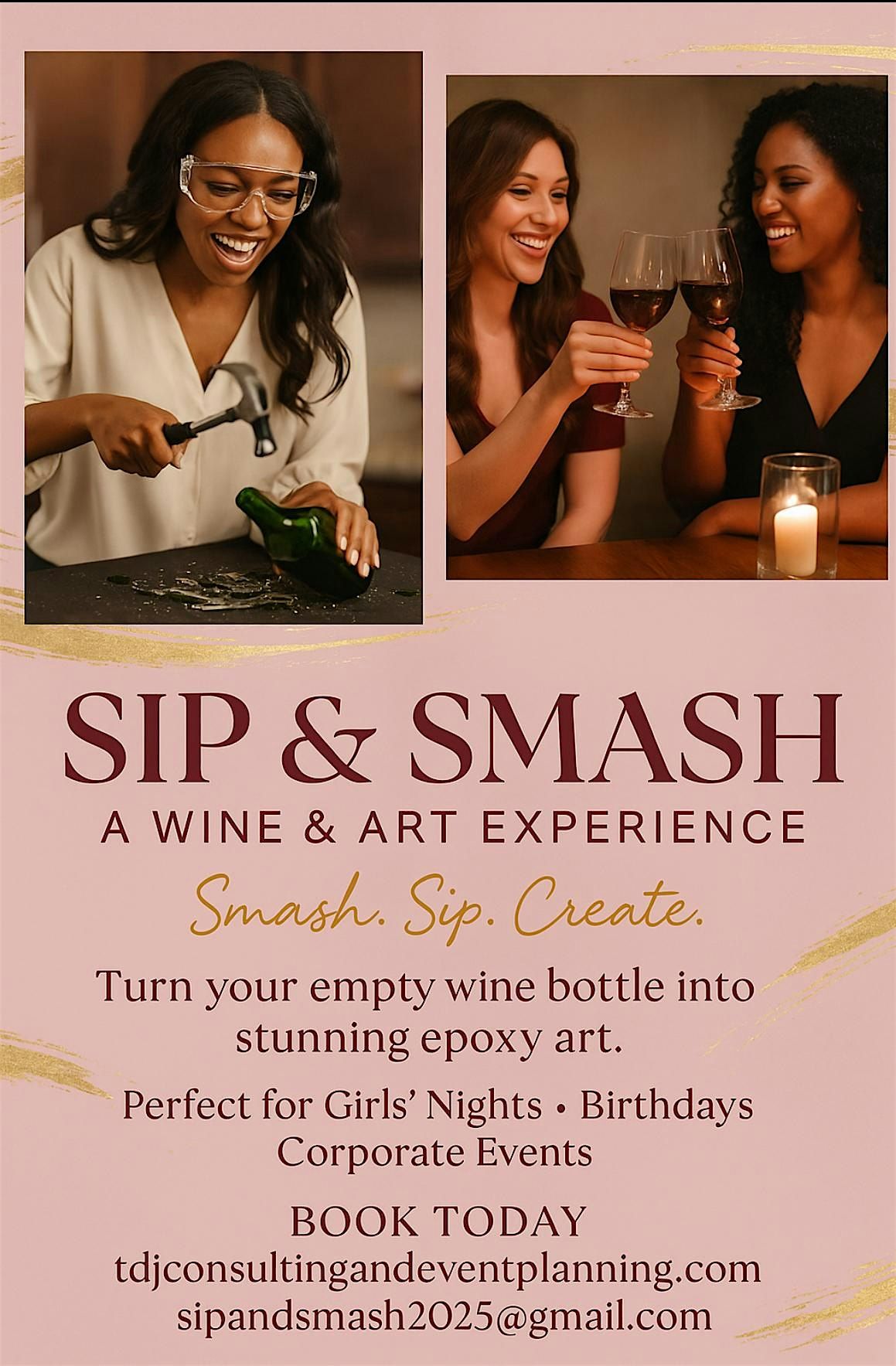 Sip & Smash; Uncorked Art, 16 August | Event in Athens | AllEvents