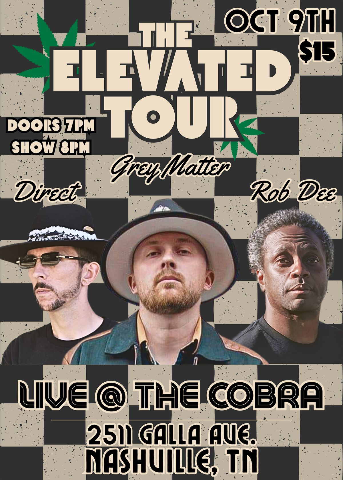 Venue: Grey Matter | Direct | Rob Dee, 9 October | Event in Nashville | AllEvents