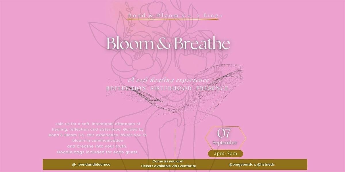 Bloom & Breathe: A Soft Healing Experience, 17 September | Event in Washington | AllEvents