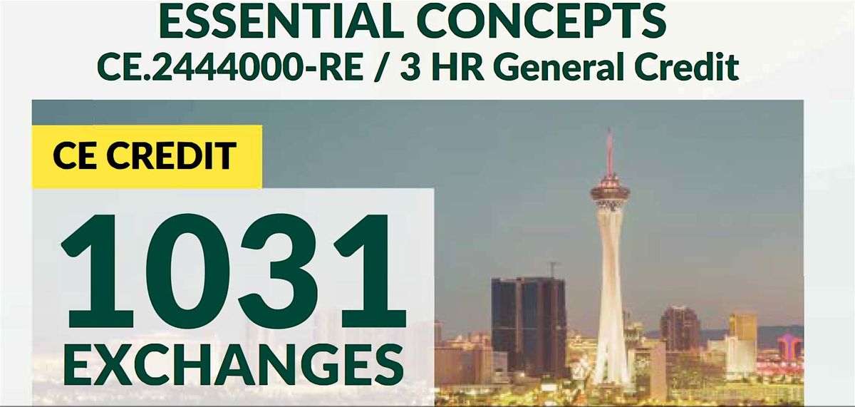 Essential Concepts 3 HR CE Class, 13 August | Event in Las Vegas | AllEvents