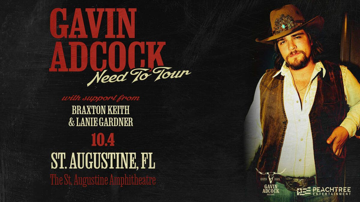 Gavin Adcock with Braxton Keith and Lanie Gardner, 15 September | Event in Chesterfield | AllEvents