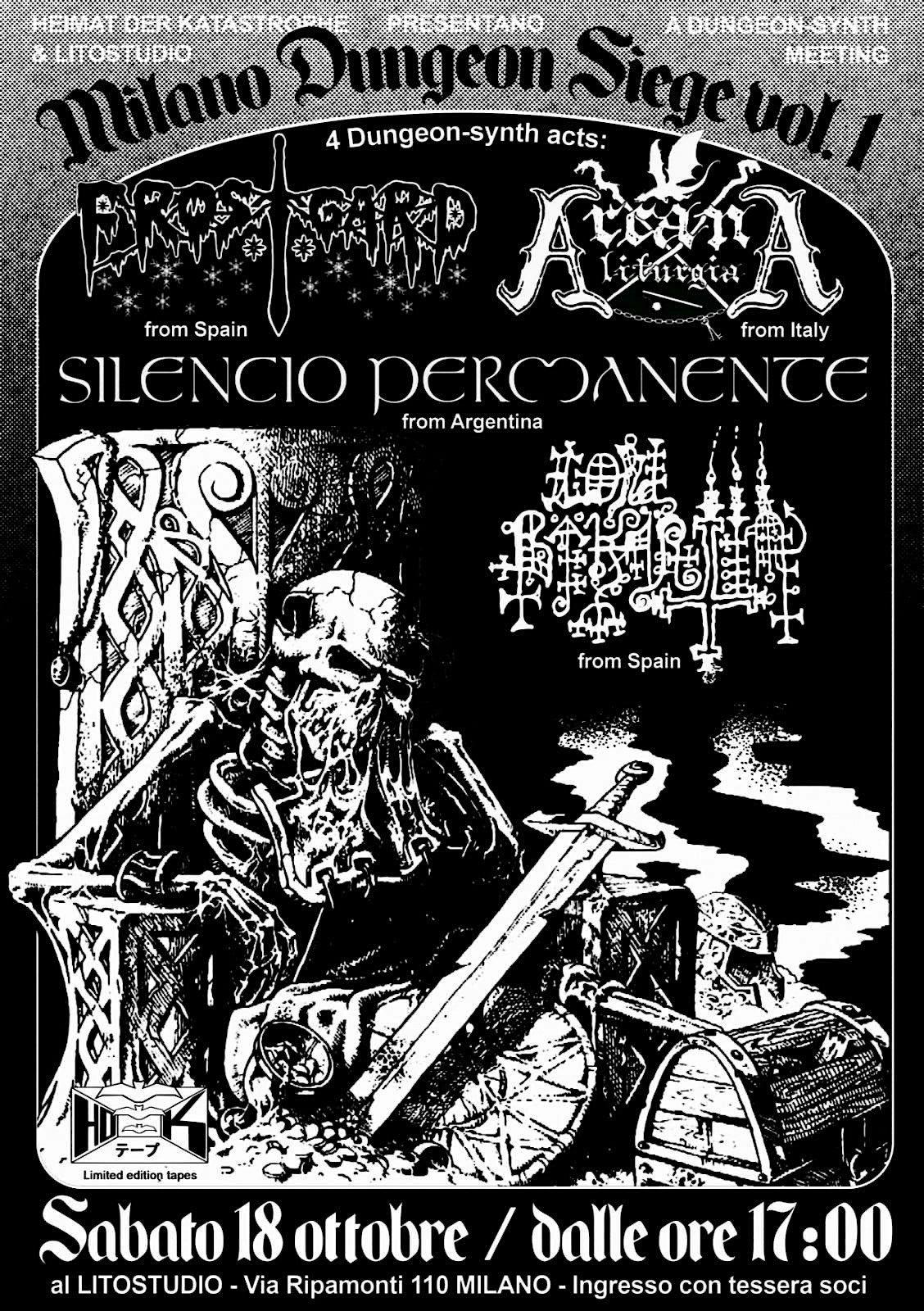 Milano Dungeon Siege vol 1, 18 October | Event in Milano | AllEvents