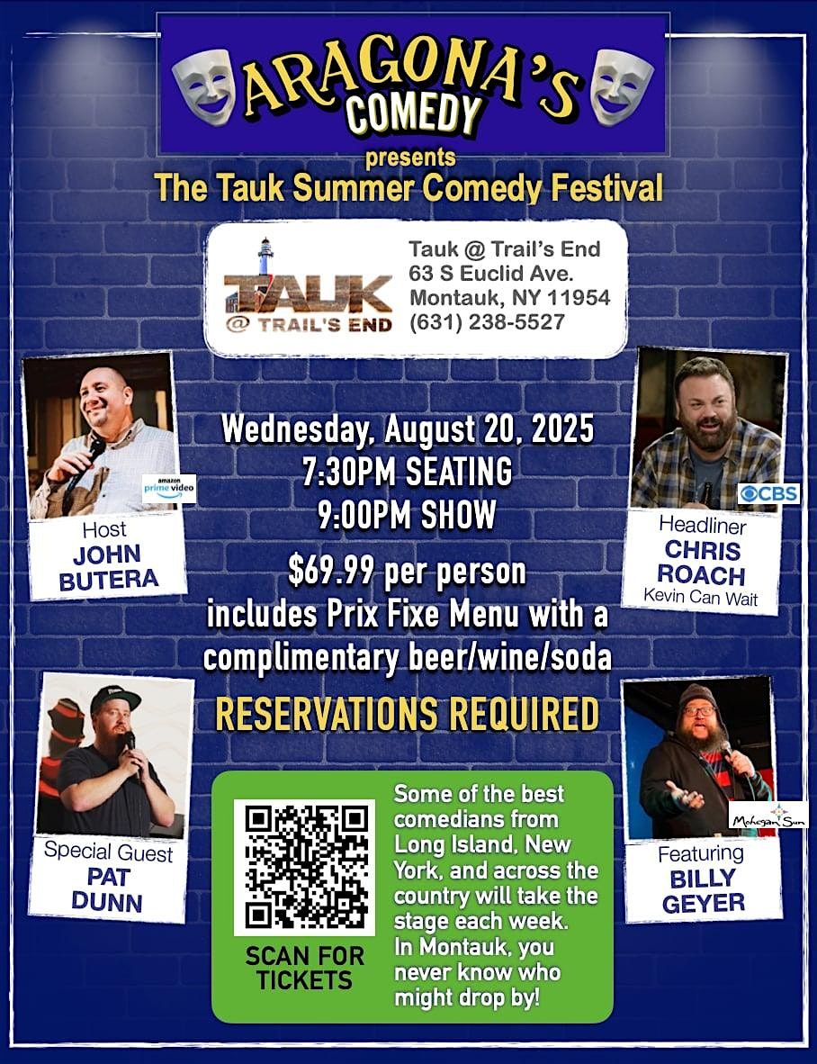 Comedy Night at Tauk Trails End | AUGUST 20TH, 20 August | Event in Montauk | AllEvents