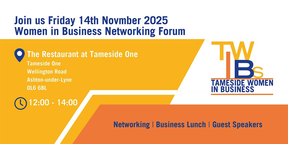 Tameside Women In Business Networking Forum -  14th November 2025, 14 November | Event in Hyde | AllEvents