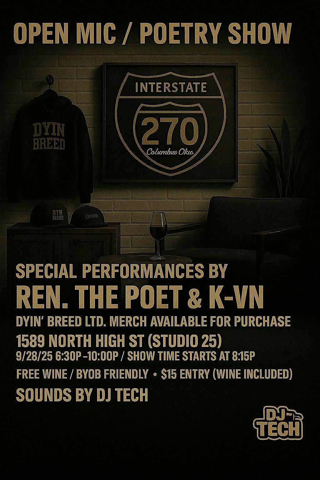 OPEN MIC/POETRY SHOW BY DYIN'BREED LTD., 28 September | Event in Columbus | AllEvents