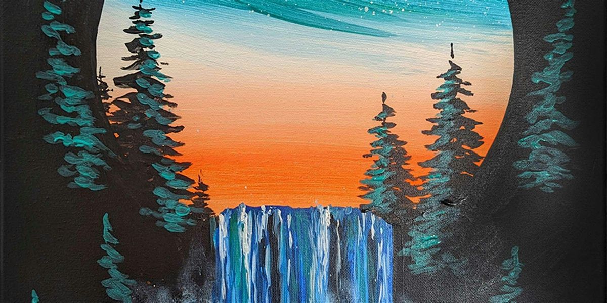 Sunset Waterfall - Paint and Sip by Classpop!™, 2 May | Event in Elk Grove | AllEvents