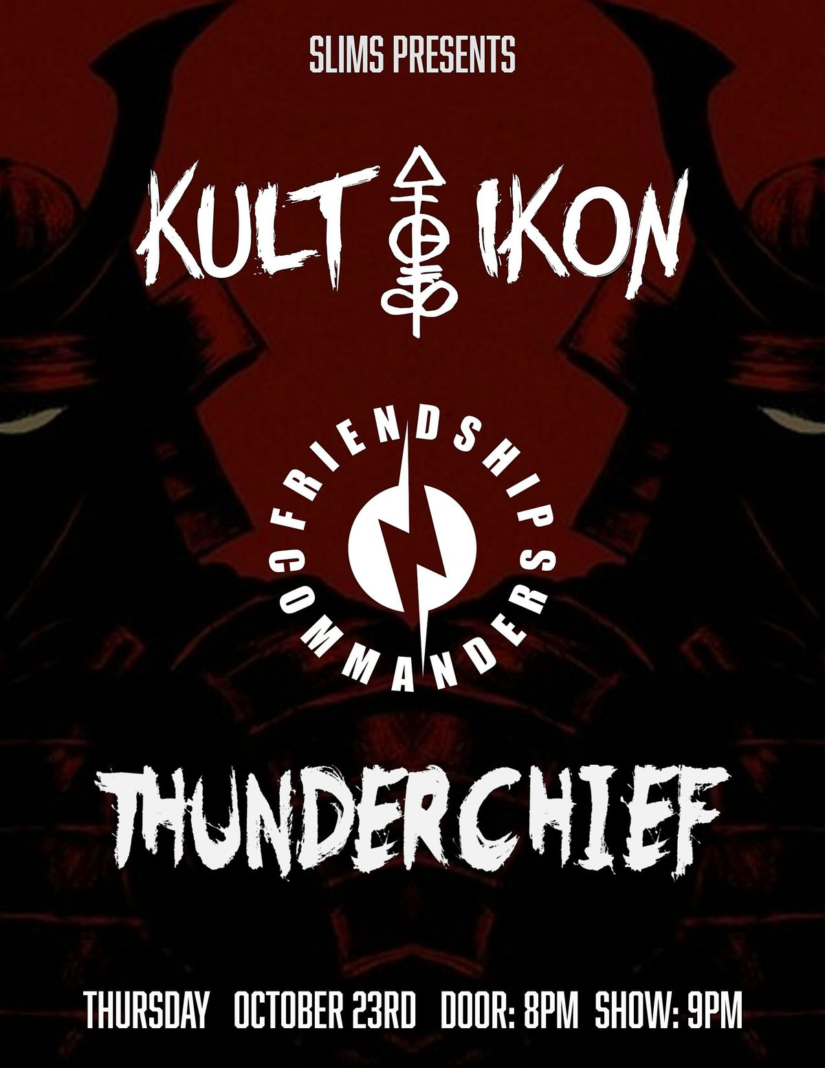 Kult Ikon with Friendship Commanders, 23 October | Event in Raleigh | AllEvents