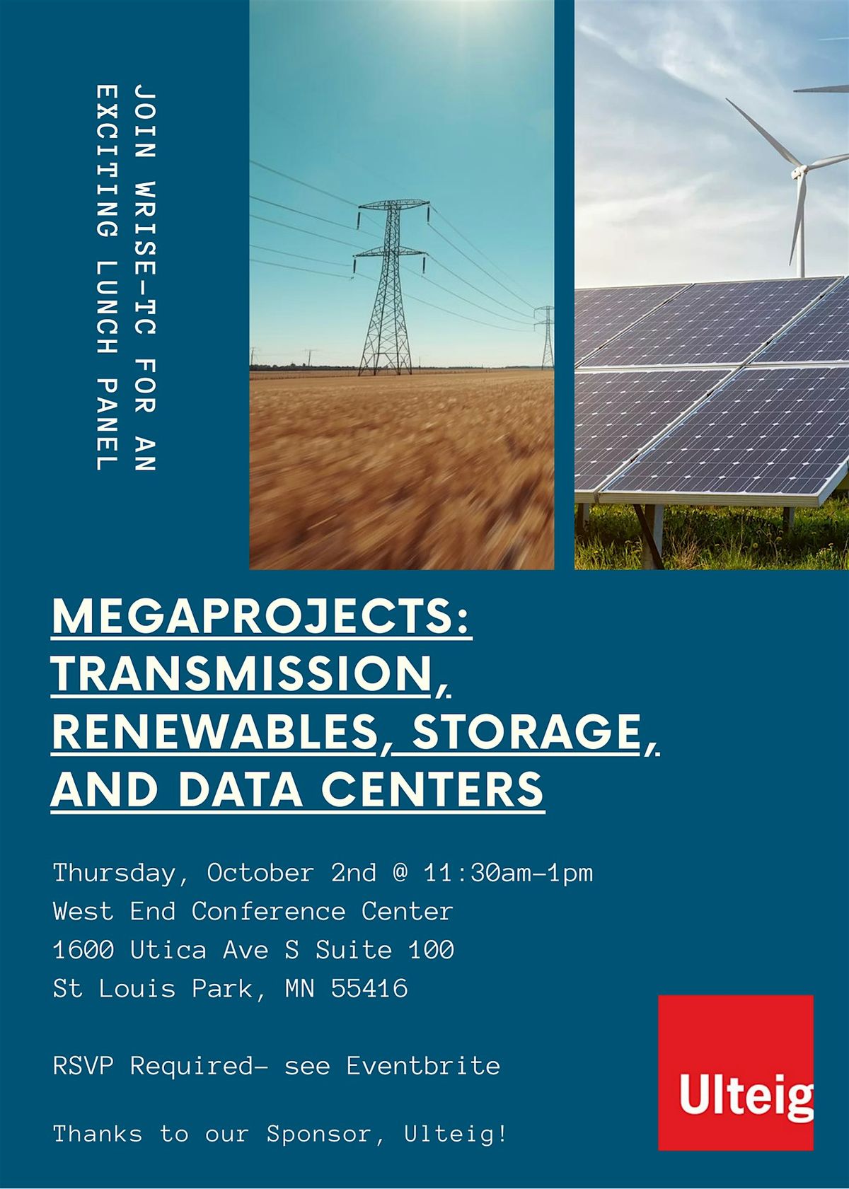 Megaprojects: Transmission, renewables, storage and data centers, 23 October | Event in St. Louis Park | AllEvents