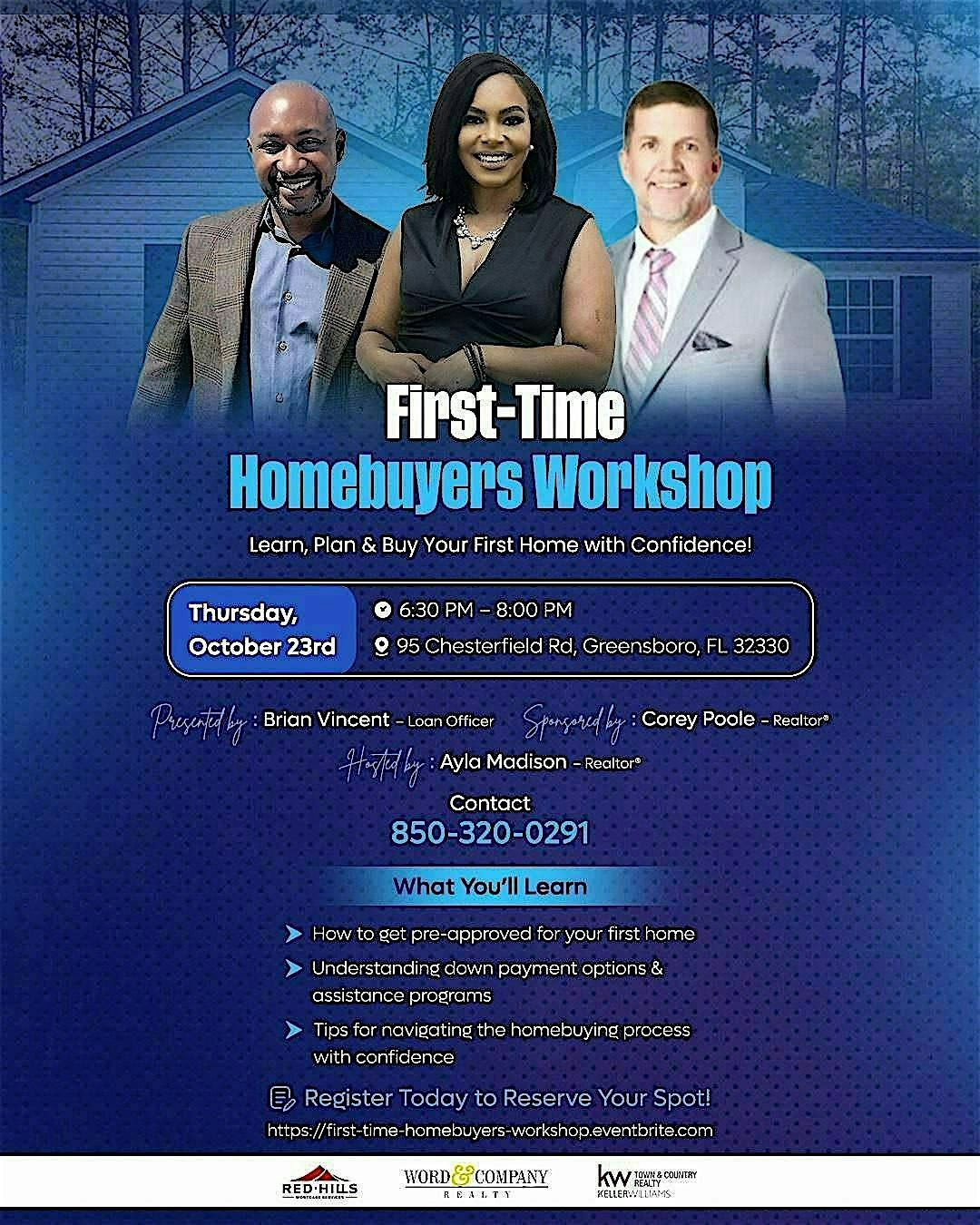 First-Time Homebuyers Workshop, 23 October | Event in Greensboro | AllEvents