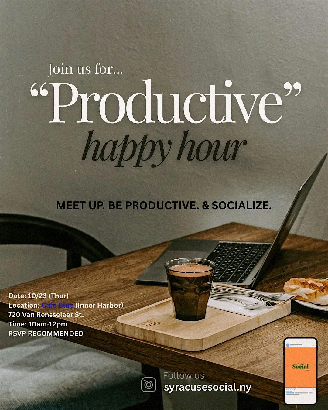 “Productive” Happy Hour, 23 October | Event in Syracuse | AllEvents