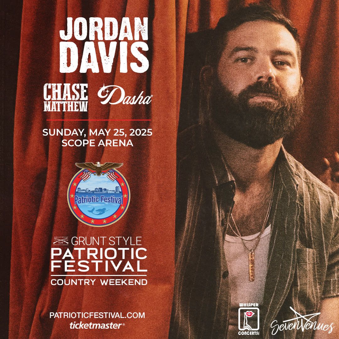 Patriotic Festival: Jordan Davis  Chase Matthew & Dasha, 24 May | Event in Norfolk | AllEvents