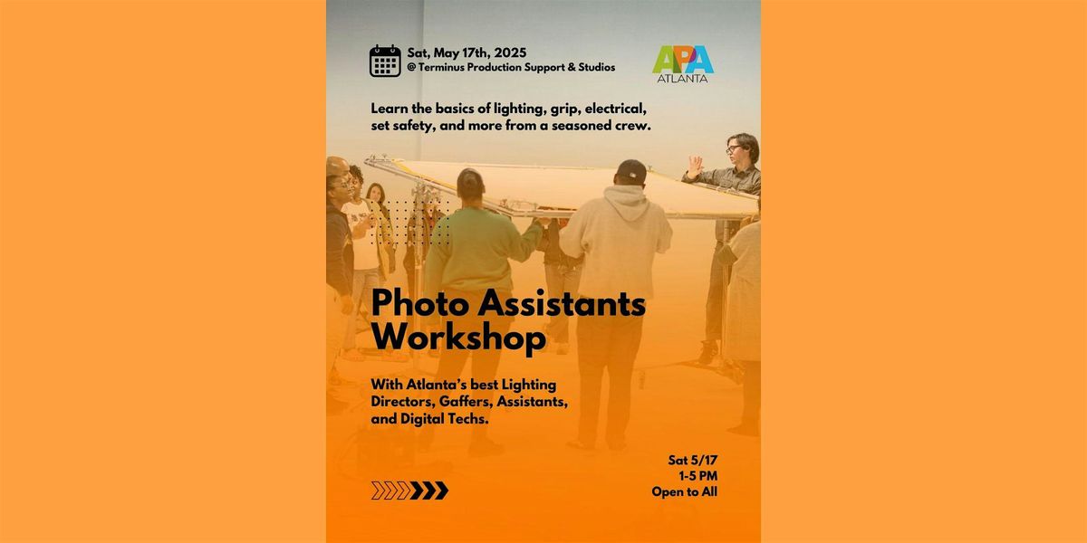 Photo Assistants Workshop, 17 May | Event in Atlanta | AllEvents