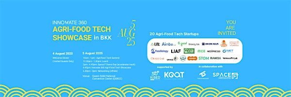 AGRI-FOOD TECH SHOWCASE in BKK | Event in Khet Khlong Toei | AllEvents