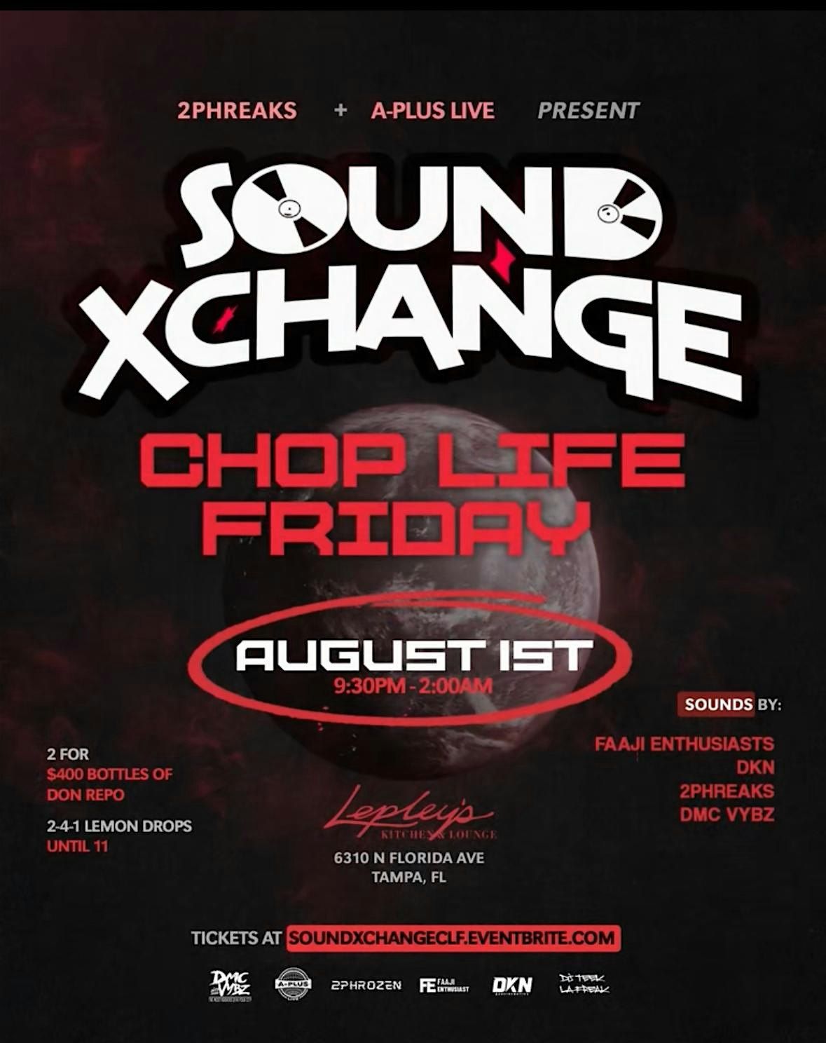 Sound Xchange: Choplife Fridays – A Boiler Room Experience, 1 August | Event in Tampa | AllEvents