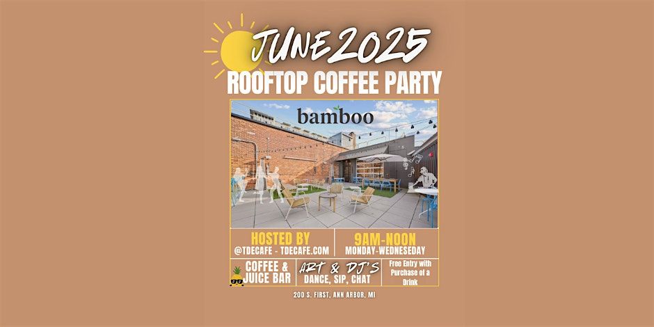 Rooftop Coffee Bar Pop-up, 2 June | Event in Ann Arbor | AllEvents
