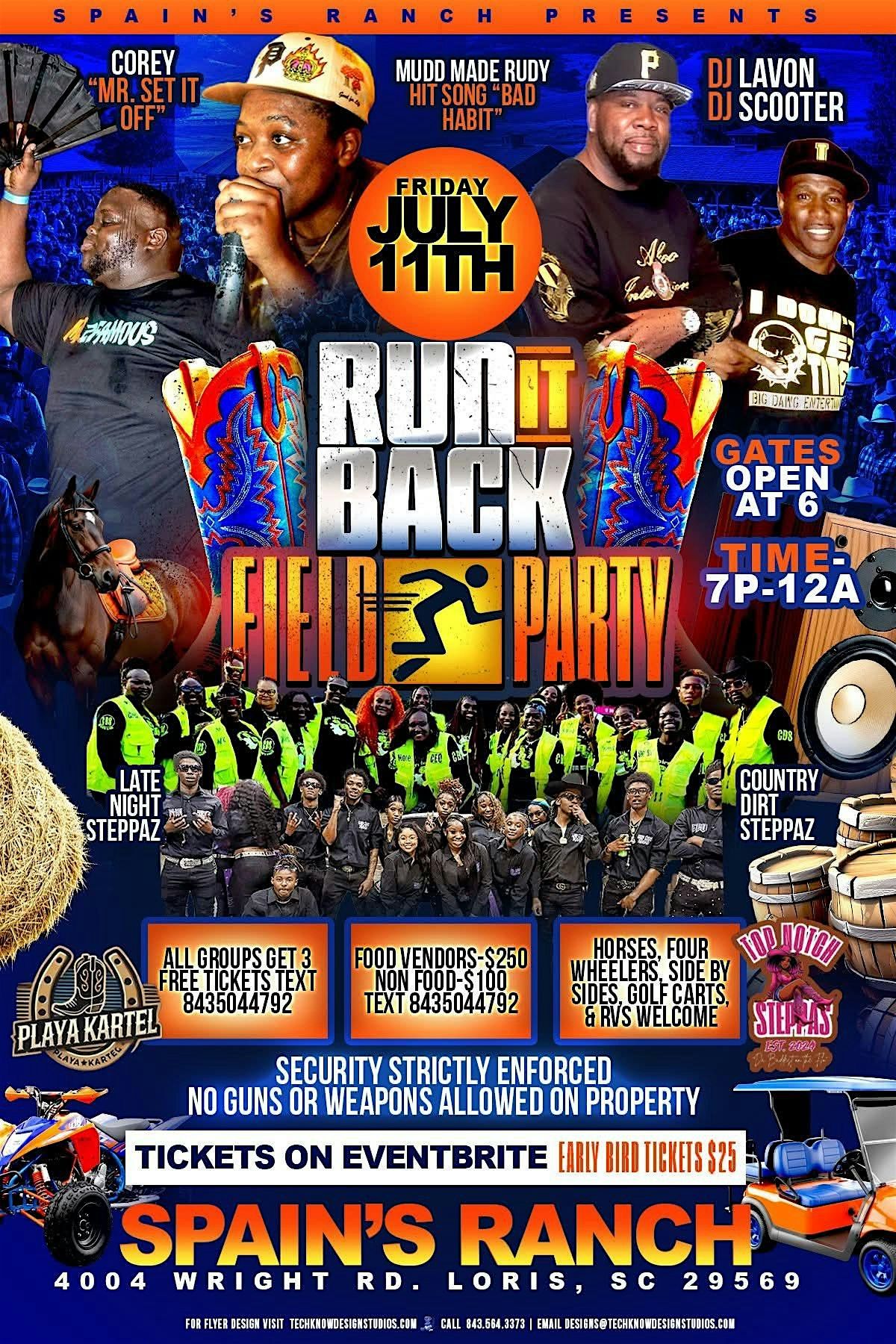 RUN IT BACK, 11 July | Event in Tabor City | AllEvents