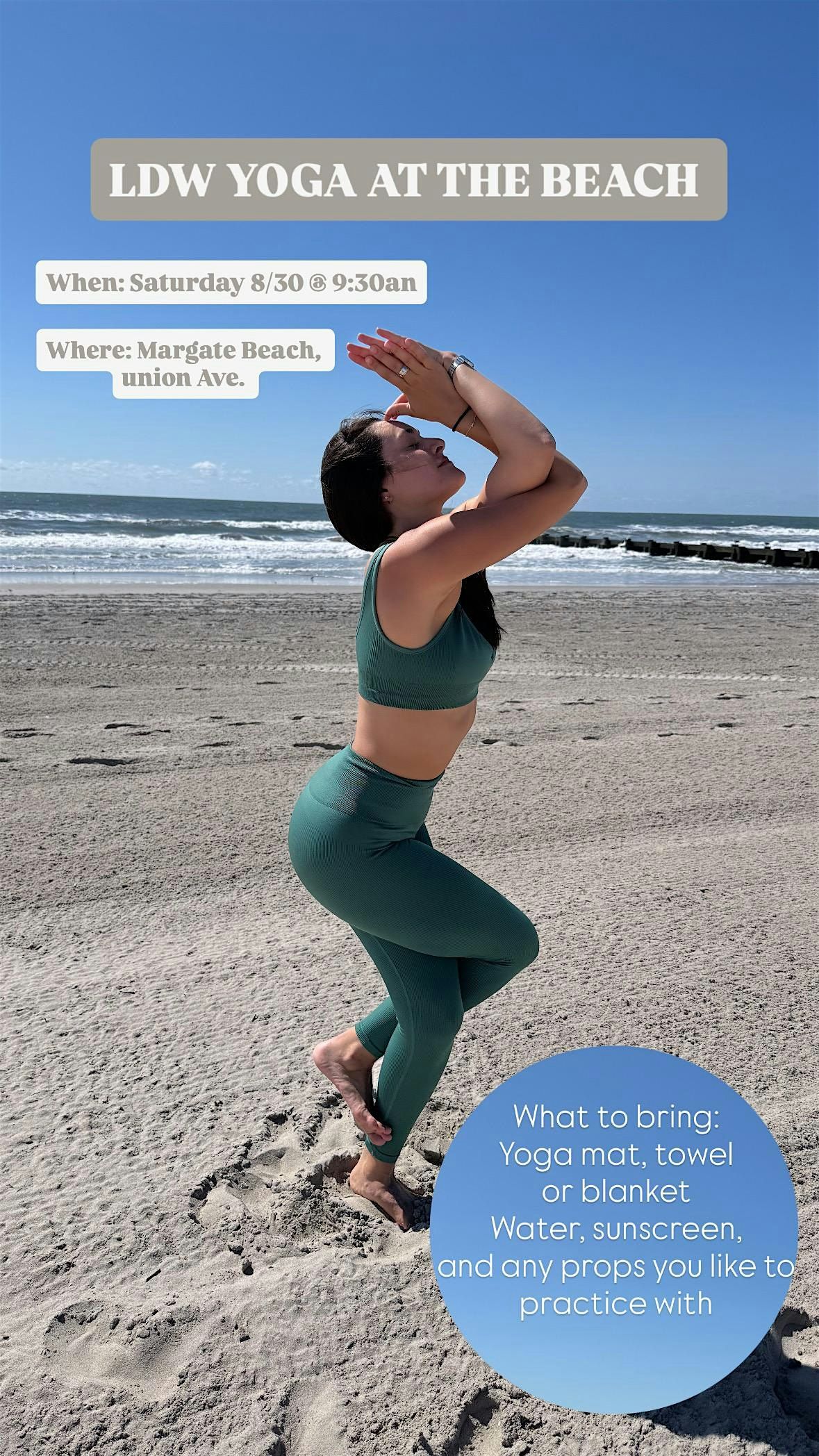 LDW Yoga at the Beach, 30 August | Event in Margate City | AllEvents